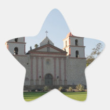 Santa Barbara Mission Star Sticker