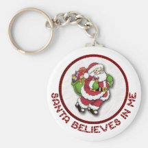 Santa Believes In Me Key Chain