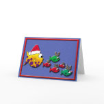 Santa Blowfish cards