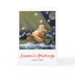 Santa Boat card