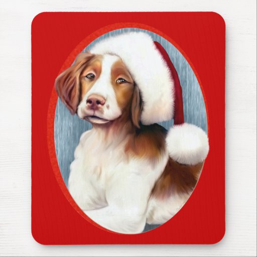 Santa Brittany Mouse Mats