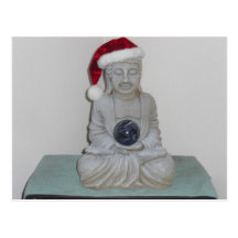 Santa Buddha Postcard