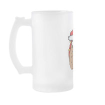 SANTA BULLDOG COFFEE MUGS