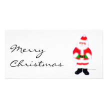Santa by Connie Customized Photo Card