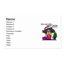 Santa Called Business Card Templates
