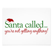 Santa Called invitations