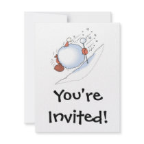 santa caught in snowball avalanche personalized announcements