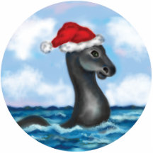 Santa Champ Ornament Photo Cutout