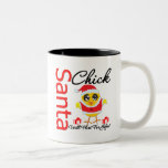 Santa Chick Will Flirt For Gifts v2 Mugs