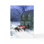 Santa Chihuahua Mickey Angel Merry Christmas Card