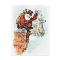Santa Chimney postcards