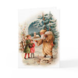 Santa Christmas Card - Old Fashion Santa
