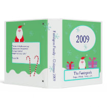 SANTA Christmas Family Holidays 2009 Photo Album Vinyl Binder