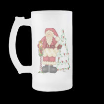 Santa Christmas Frosted Mug mugs