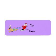 Santa Christmas Labels