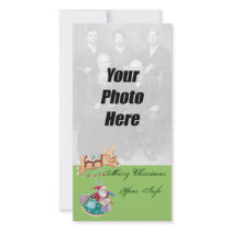 Santa Christmas Photo Cards Vertical
