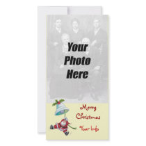Santa Christmas Photo Cards Vertical