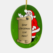 Santa Christmas Tree Ornament