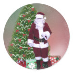 Santa Christmas Tree Sticker