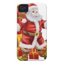 Santa Claus and Christmas Gifts iPhone 4 Cover