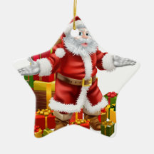 Santa Claus and Christmas Gifts Christmas Ornaments