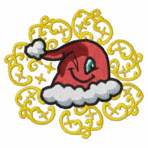 Santa Claus Cap Embroidered Shirt