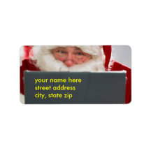 Santa Claus Christmas Address Label