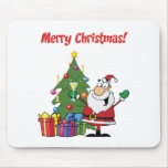 Santa Claus Christmas Greetings Mousepads