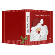 Santa Claus Christmas Holiday Family Photo album 3 Ring Binders
