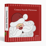 Santa Claus Christmas Holiday Family Photo album 3 Ring Binders