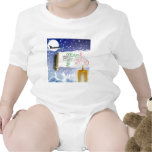 Santa Claus Christmas night and 2010 new year Baby Bodysuit