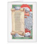 Santa Claus Christmas Poem Card