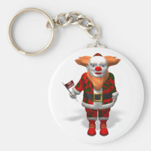 Santa Claus Clown Keychain