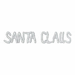 SANTA CLAUS EMBROIDERED HOODED SWEATSHIRT