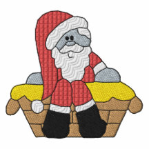 Santa Claus Embroidered Shirt