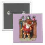 Santa Claus Fireplace Buttons