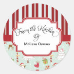 Santa Claus From the kitchen of Baking Stickers