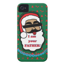 Santa Claus Funny iPhone 4 Case