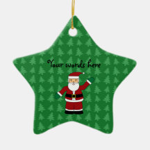 Santa claus gifts christmas ornament
