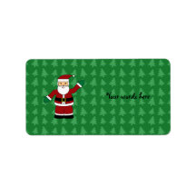 Santa claus gifts custom address label