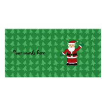 Santa claus gifts photo greeting card