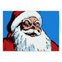 Santa Claus ho ho ho holiday season card