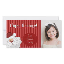 SANTA CLAUS Holiday Christmas Photo Card