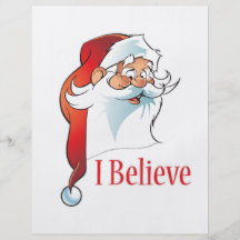 Santa Claus. I Believe. Flyer Design