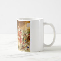 Santa Claus in the North Pole Reindeer Stables Mug
