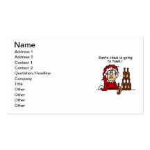 Santa Claus is Going to Town Business Card Template