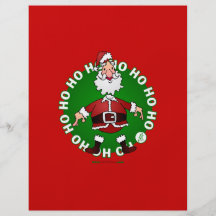 Santa Claus jumps 4 Christmas Flyer Design