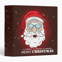 santa-claus-merry-christmas 3 ring binder
