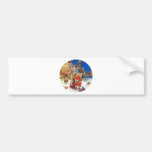 SANTA CLAUS & MRS. CLAUS AT THE NORTH POLE BUMPER STICKERS