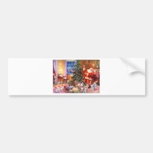 Santa Claus on The Night Before Christmas Bumper Stickers
